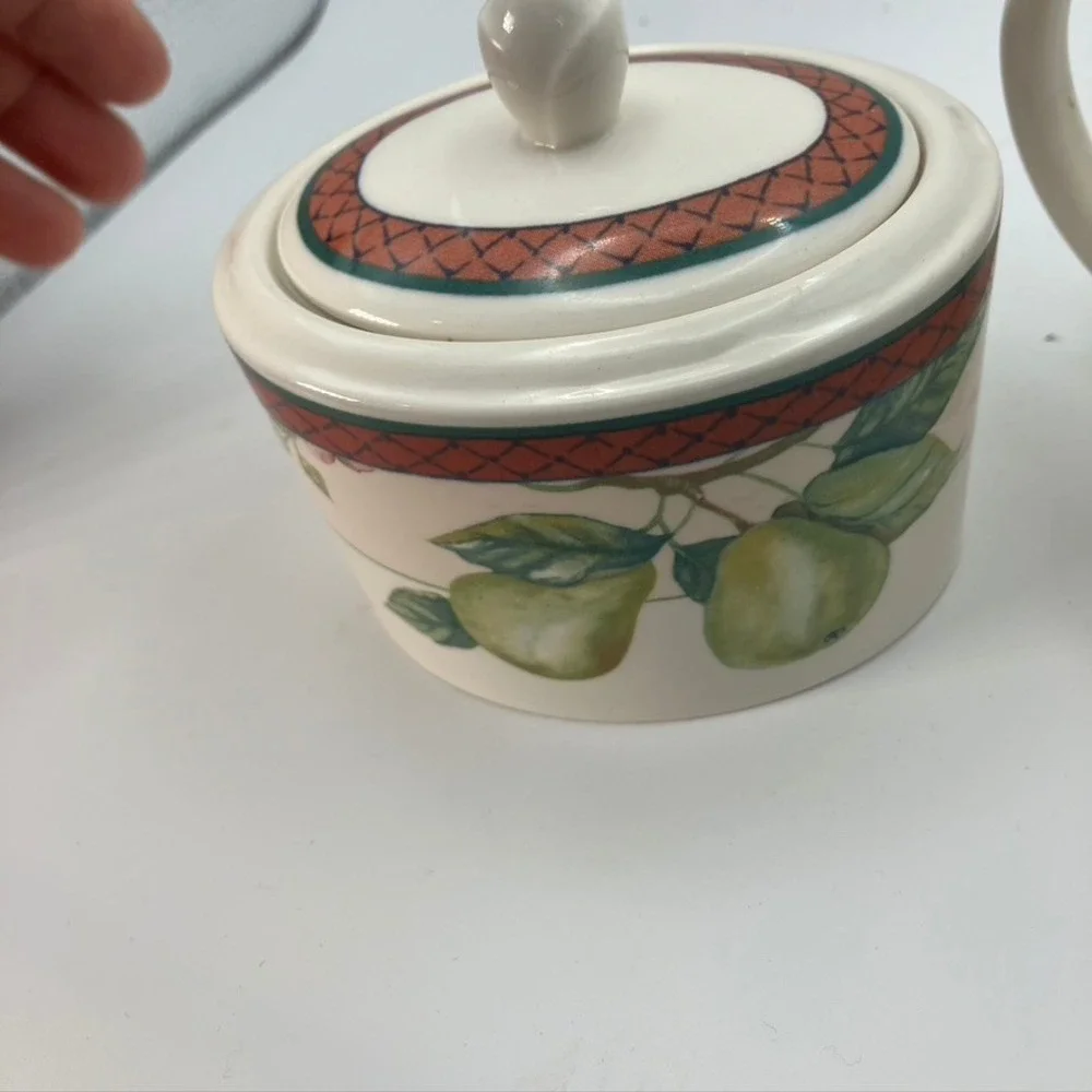 Johnson Brothers Autumn Grove Creamer & Sugar Set Made‎ in England Vintage 90's